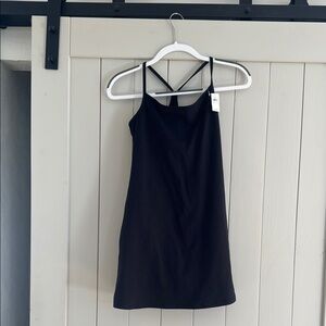 Elegant Black Strappy Dress